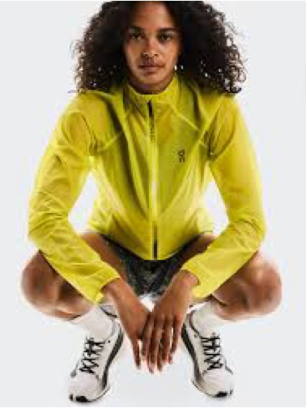 On Running Zero Jacket Womens Large Lime Green NWT Packable Windbreaker